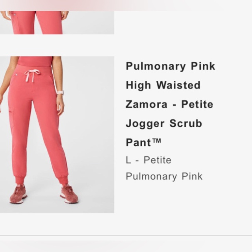 Pulmonary Pink Zamora HW Scrub Pant